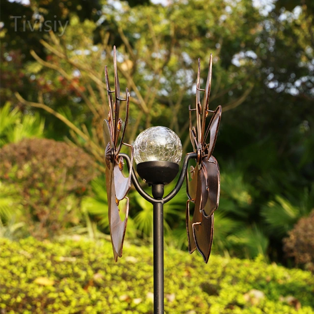 Petals Solar Color Changing Wind Spinner